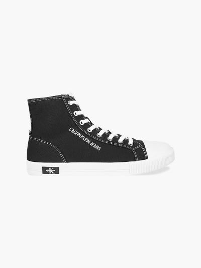 Calvin Klein Cipők HU109417 | Calvin Klein Canvas Férfi Magas Sportcipő Fekete